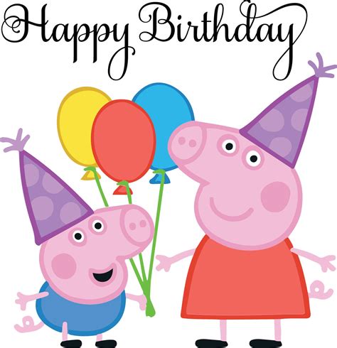 Svg File Peppa Pig Birthday Svg Free - 171+ SVG PNG EPS DXF in Zip File