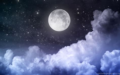 Night Sky Moon Wallpapers - Wallpaper Cave