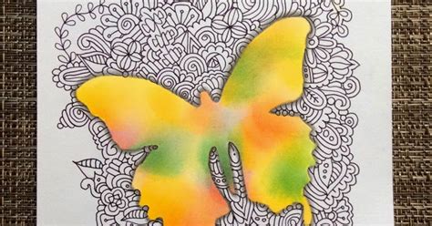 Artzyfartzy: Butterfly Zentangle