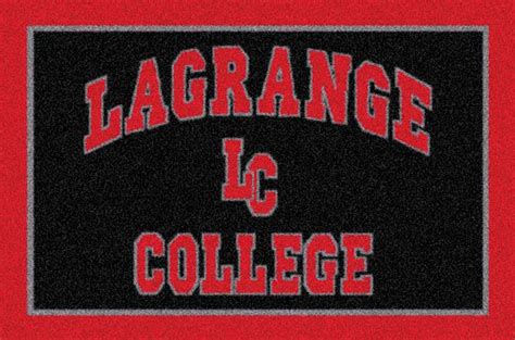 LaGrange College Panthers Team Logo Area Rug