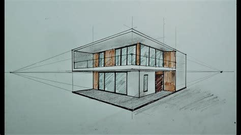 architectural - How To Draw Modern House in 2 Point Perspective #31 ...