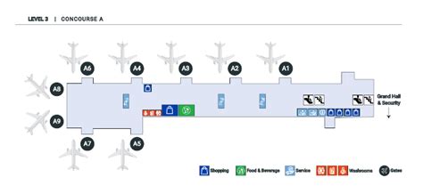 Terminal Map - Greenville-Spartanburg International Airport (GSP ...