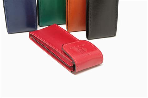 Leather Double Fountain Pen Case