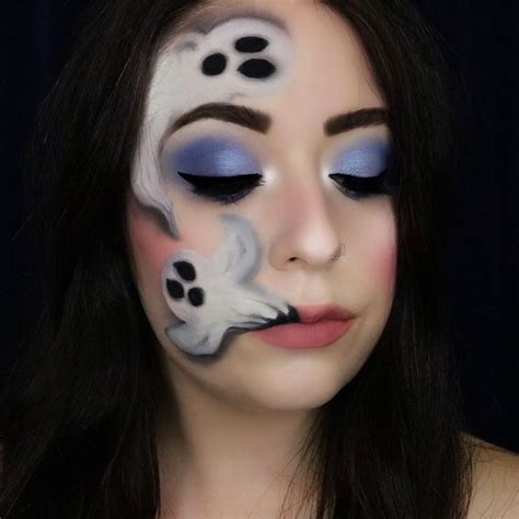 GHOST MAKEUP 👻 Day 4 of #hanhalloween I had so much fun creating this ...