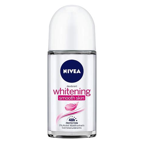 Buy NIVEA Deodorant Roll-on, Whitening Smooth Skin, 50ml Online at Low ...