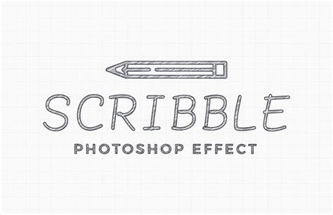 Scribble Photoshop Effect Mockup | Medialoot