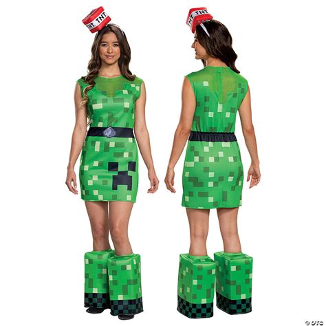 Women's Minecraft Creeper Costume | Oriental Trading