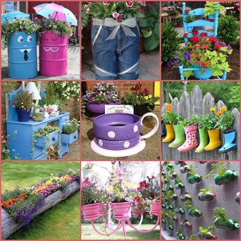 40+ Creative DIY Garden Containers and Planters from Recycled Materials