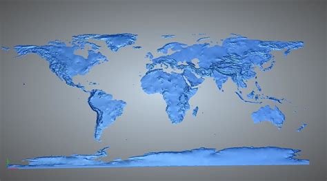 World Map 3D model 3D printable | CGTrader