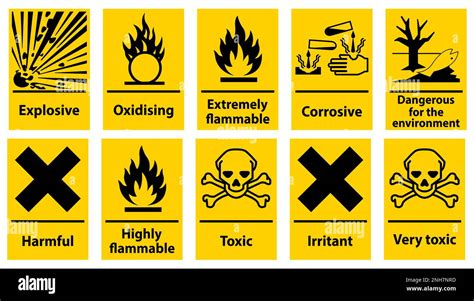 Symbol Hazardous Toxic Warning Sign, Chemical Hazard Sign Stock Vector ...