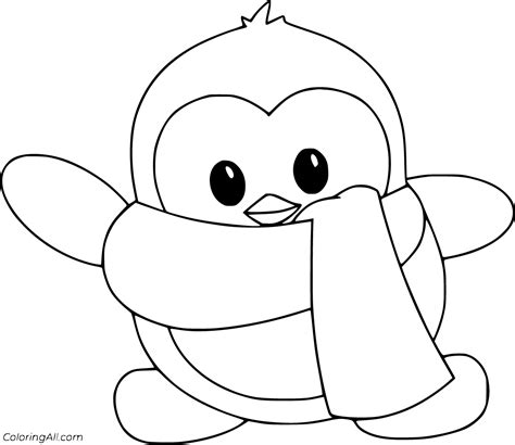 Printable Penguin Coloring Pages - Printable Templates