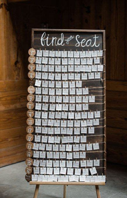 45 Ideas wedding diy decorations rustic seating charts