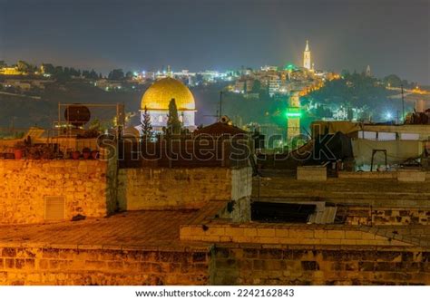 Rooftop Night View Old City Golden Stock Photo 2242162843 | Shutterstock