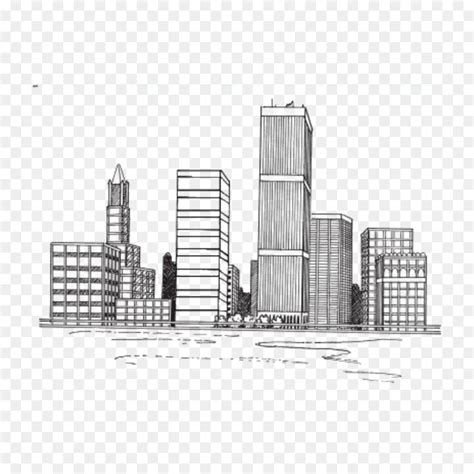 Drawing New York City Illustration Cityscape Sketch - cityscape png ...