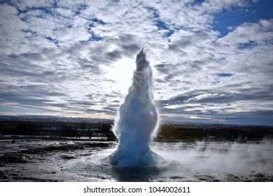 Iceland Golden Circle Geysir Winter Stock Photo 1042012873 | Shutterstock