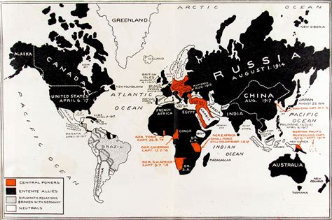 World War 1 World Map