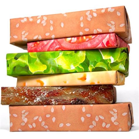 Gift Couture "Gourmet Burger" gift wrap...how FUN!!! | Creative gift ...