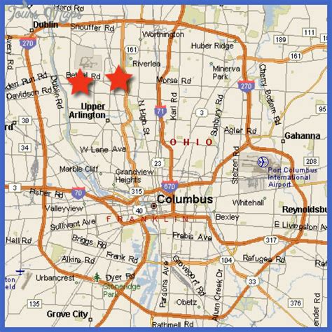 Columbus Map - ToursMaps.com