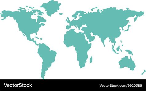 World map countries geography Royalty Free Vector Image