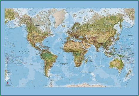 Free World Map With Capitals