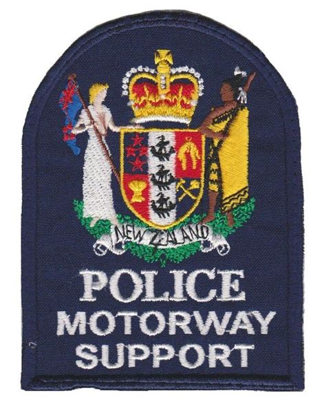 New Zealand Police Motorway Support | Police patches, Police, Police badge