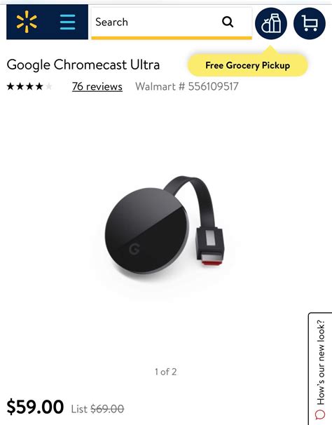 Chromecast ultra. 4K HDR capable. Premium TV streaming device by Google ...