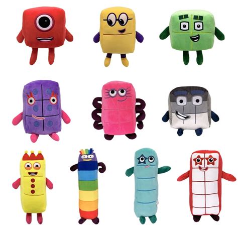 10X Zabawki pluszowe Numberblocks Lalki animowane 15296990158 - Allegro.pl