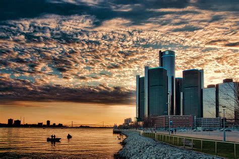 Detroit Riverfront Sunset Photograph by Rod Arroyo