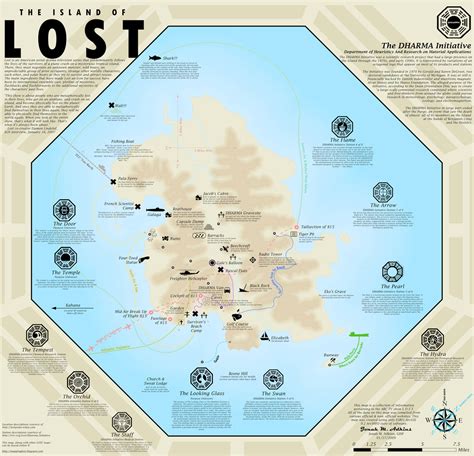 We Love Datavis - Full Map Of LOST Island