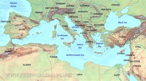 Mediterranean map