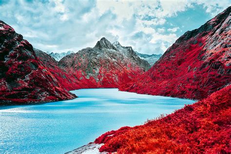 Infrared Photography Turns Swiss Landscapes into Pink Dream Worlds