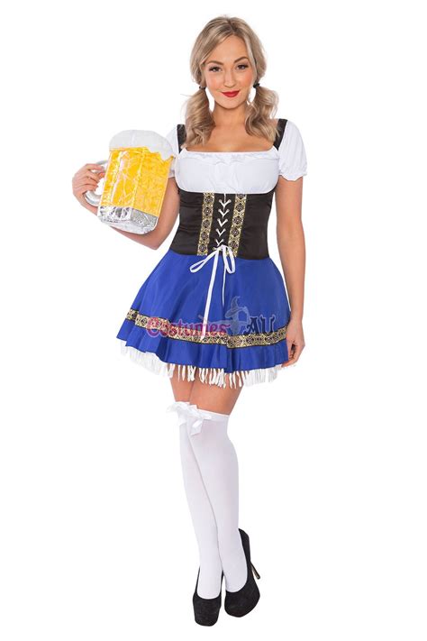 Ladies Oktoberfest German Bavarian Beer Maid Costume