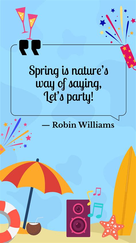 Free Spring Break Quote Template - Edit Online & Download | Template.net