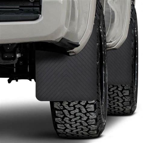 38cm x 30cm x 4mm Extra large BLACK Mud Flaps With Fittings - 4x4, van ...