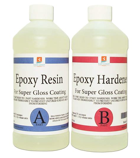 EPOXY Resin Crystal Clear 8 oz Kit. for Super Gloss Coating and ...