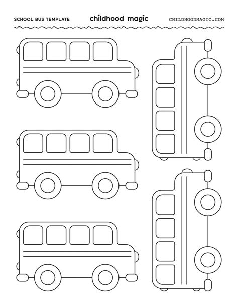 School Bus Template