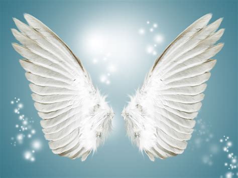 Blue Angel Wings in the Sky