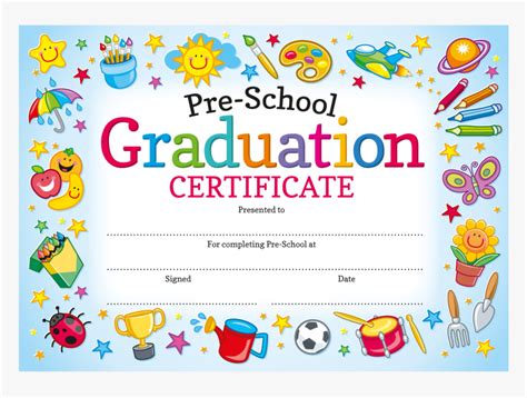 Preschool Graduation Certificate - Preschool Diploma Certificate ...