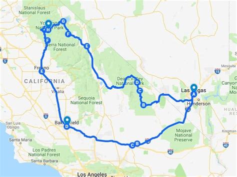 Driving from Las Vegas to Yosemite [Detailed Guide] | California travel ...