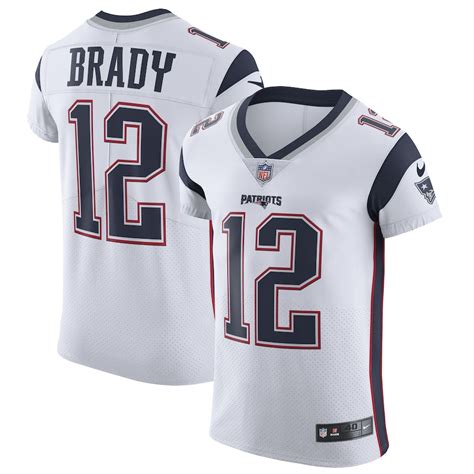 Men's New England Patriots Tom Brady Nike White Alternate Vapor ...