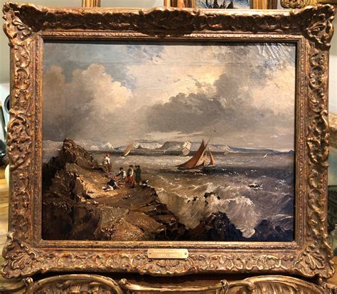 VERY RARE Oil PAINTING Antique 19th Century by Listed Artist Robert ...