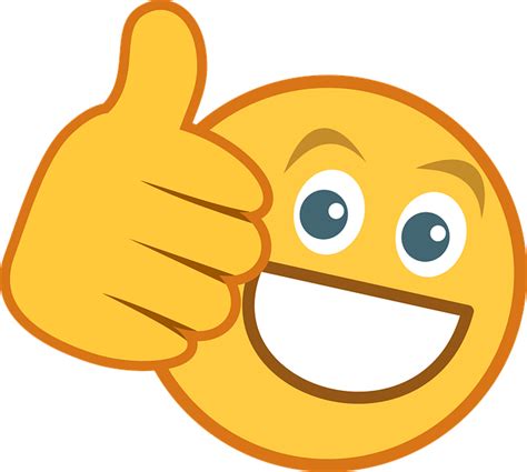 Download Thumbs Up, Emoji, Smiley. Royalty-Free Vector Graphic - Pixabay