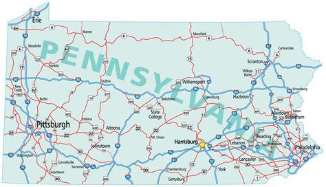 Pennsylvania Map - Guide of the World