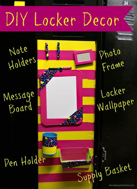 DIY Locker Decorations and Accessories