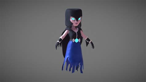 3D Night Witch from Clash of Clans - 3D model by Paola_Villalobos ...