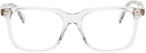 Gucci Gray Square Glasses Gucci