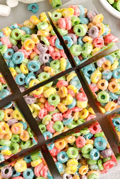 Froot Loops Cereal And Milk Bars Recipe | Besto Blog