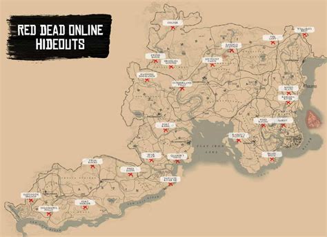 Red Dead Online Gang Hideout Spawn Locations - RDR2.org