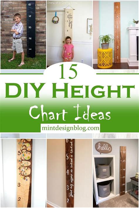 15 DIY Height Chart Ideas For Kids - Mint Design Blog