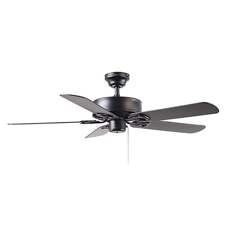 52 Inch Black Ceiling Fan With Light | Shelly Lighting